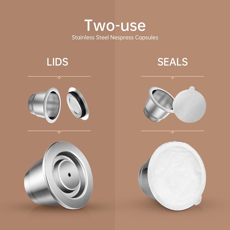 i Cafilas Refillable Espresso Coffee Capsule Made of Stainless Steel