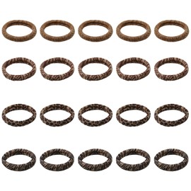 25 pieces of women's leopard print texture fashionable fabric headbands, elastic cheek elastic headband, harmless to women, thin and thick, straight and curly, high elasticity retro headband