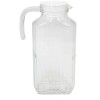 Sedona Retro Clear Glass Ribbed Rectangular 58 oz. Hot &