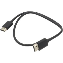 Audio Fan HDMI Cable 4K@60Hz HDMI 2.0 Support Up to 18Gbps Black Short Approx 60cm
