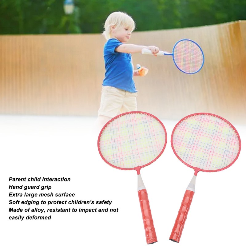 Kids Badminton Racket Set Lightweight Easy Grip Badminton Racquets for