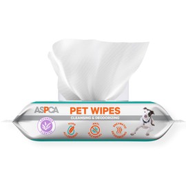 ASPCA Grooming Wipes Hypoallergenic for Dogs & Cats of All Ages, Cleansing & Deodorizing - Lavender Scented - 100pk