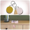 sourcing map 30Pcs 1.5 Inch Leather Tassels Keychain Charm with