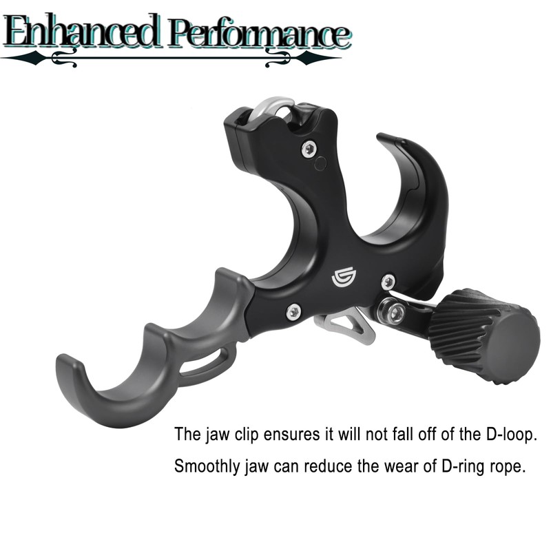 DD Compound Bow Aid Releaser with Wrist Straps and Adjustment