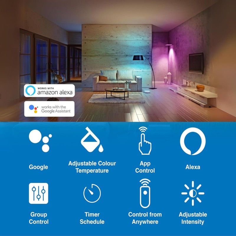 Laser SHB22RGB B22 Smart Globe, RGB, 10 W