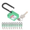 10Set 38mm/1.5in Safety Padlock Engineering Insulation DustProof for Factories Construction