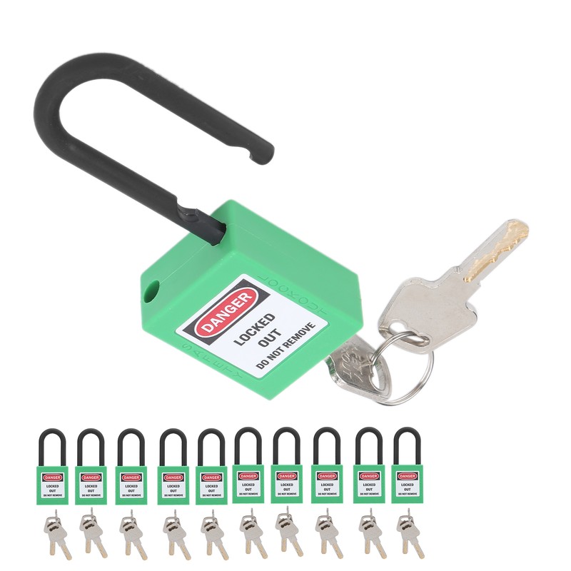 10Set 38mm/1.5in Safety Padlock Engineering Insulation DustProof for Factories Construction
