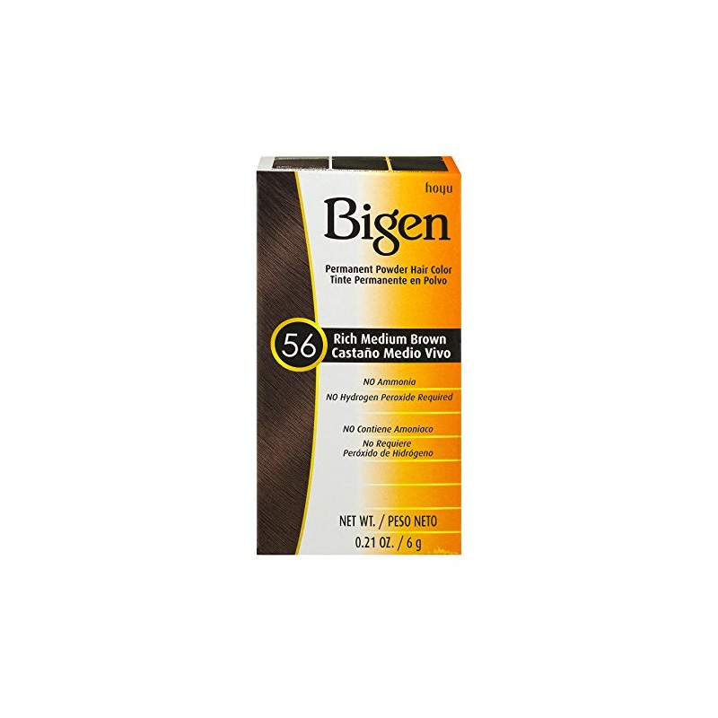 Bigen Permanent Powder Hair Color, Rich Medium Brown, .21 Ounce