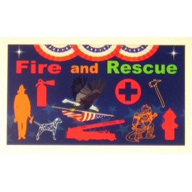 frig magnet refrigerator fireman rescue first responder fridge fire Graff