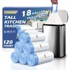 T.FORING 18 Gallon Trash Compactor Bags with Drawstring - 120
