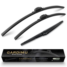 GARDIMU Front and Rear Windshield Wiper Blades, 3 Pcs Front and Back Windshield Wipers Blades Replacement for Toyota Prius 2010-2015, Car Window Wiper Blades for 2010 2011 2012 2013 2014 2015.