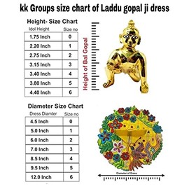 KK groups Beautiful laddu Gopal Dress Cute Baby Pink Flower Dress for laddu Gopal ji, thakurji, krishnajidress, bal Gopal Dress, kanhaji poshak (0no. [ 4inch Width ])
