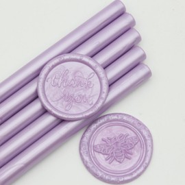 Lilac Purple Wax Seal Sticks 26pcs, Andotopee Glue Gun Wax Seal Sticks for Wax Seal Stamp, Premium Sealing Wax for Envelope Letter Seal Wedding Invation Craft Adhesive, Great Gift Ideas (Mini Size)