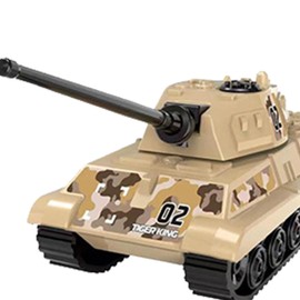 MagiDeal 4x Battle Truck Model 4D Modern Tank Model DIY Puzzle Building Projects Building Kits Collectibles for TANK A41 Kv2 Toddlers