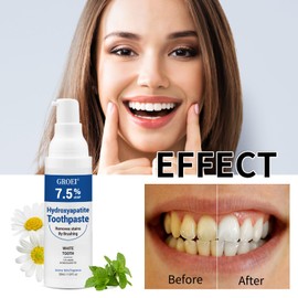 Hydroxyapatite Toothpastes for Enamel Protection and Tooth Strengthening, 2 PCS Fluoride-Free Hydroxyapatite Toothpaste Sensitivity Relief, Gentle Mint, Fresh Breath, Daily Use, 4.23oz