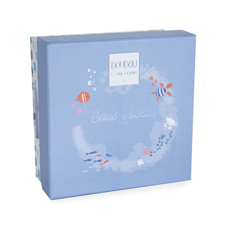 Doudou et Compagnie Plush Whale with Cuddly Toy - 15cm