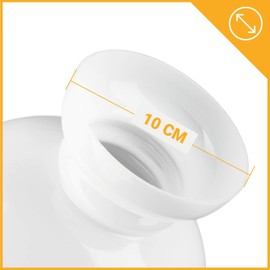 LUMIS Glass Oil Lamp Cowl Lampshade Cover, Width at Base:14.5cm Dia. (5¾"), White