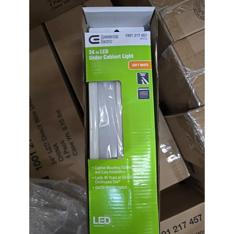 Commercial Electric Commerical Electric 24 in. LED White Direct Wire