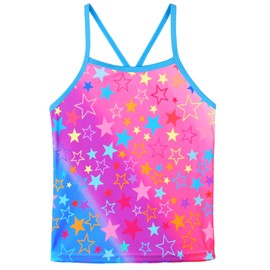 TFJH E - Traje de baño de bikini para niñas, 2 piezas, tankini de 3 a 12 años