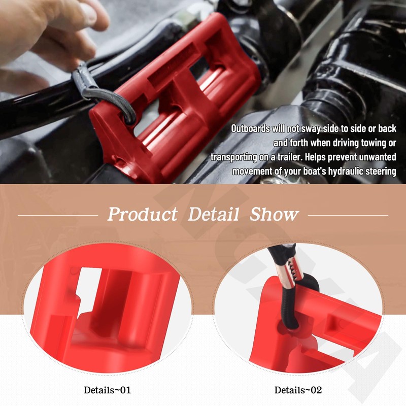 4" Steer Stop Outboard Hydraulic Steering Lock, Hydraulic Steering Locks