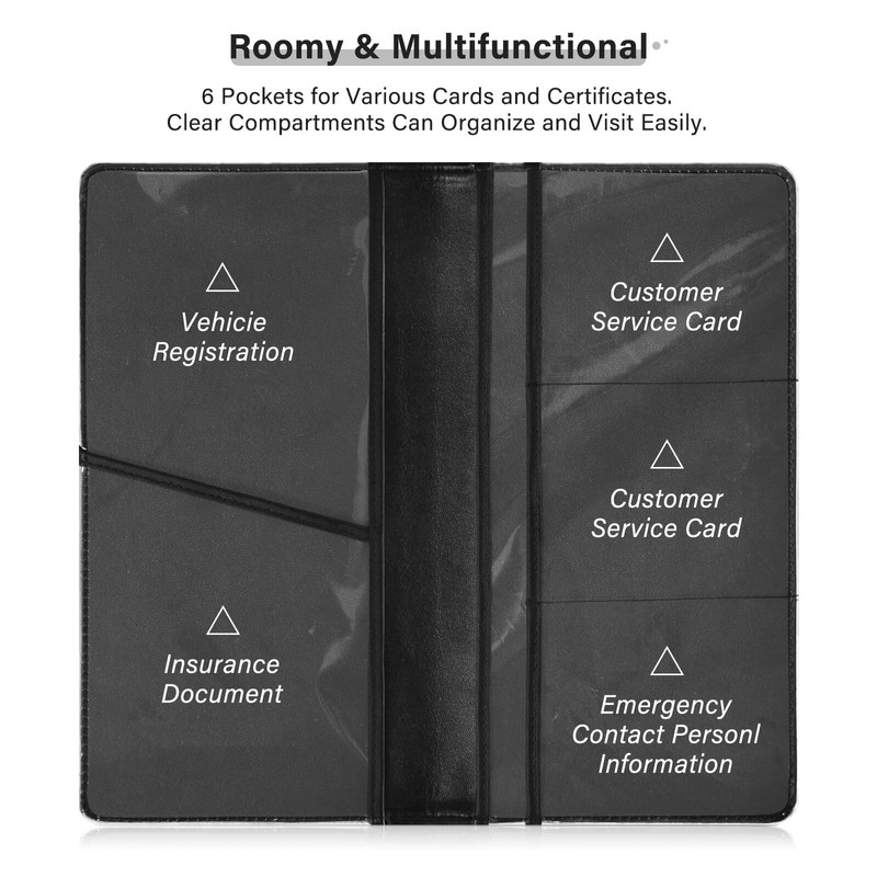 Linqin Car Registration and Insurance Card Holder, Western Bull Boho