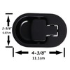 Relax Armchair and Sofa Lever, Solid Aluminium Metal Handle Black