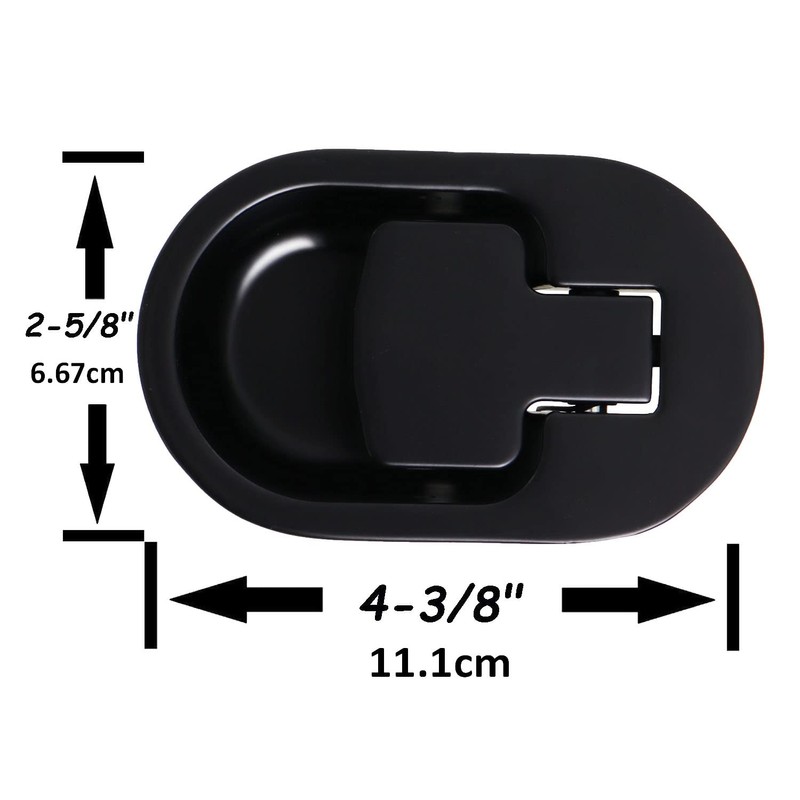 Relax Armchair and Sofa Lever, Solid Aluminium Metal Handle Black