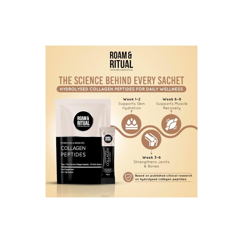 Collagen Sachets | 100% Collagen Peptides 20 x 10g |