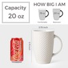 AmorArc Extra Large Coffee Mugs Set of 6, 20oz Ceramic