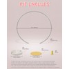 YALLOVE 2 Pack 12 Inch Floral Hoop Table Centerpiece, Acrylic