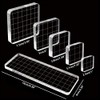 TopHomer Clear Acrylic Stamp Block Set, 10 Pieces with Grid