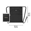 Drawstring Backpack String Bag Sackpack Cinch Water Resistant Nylon for