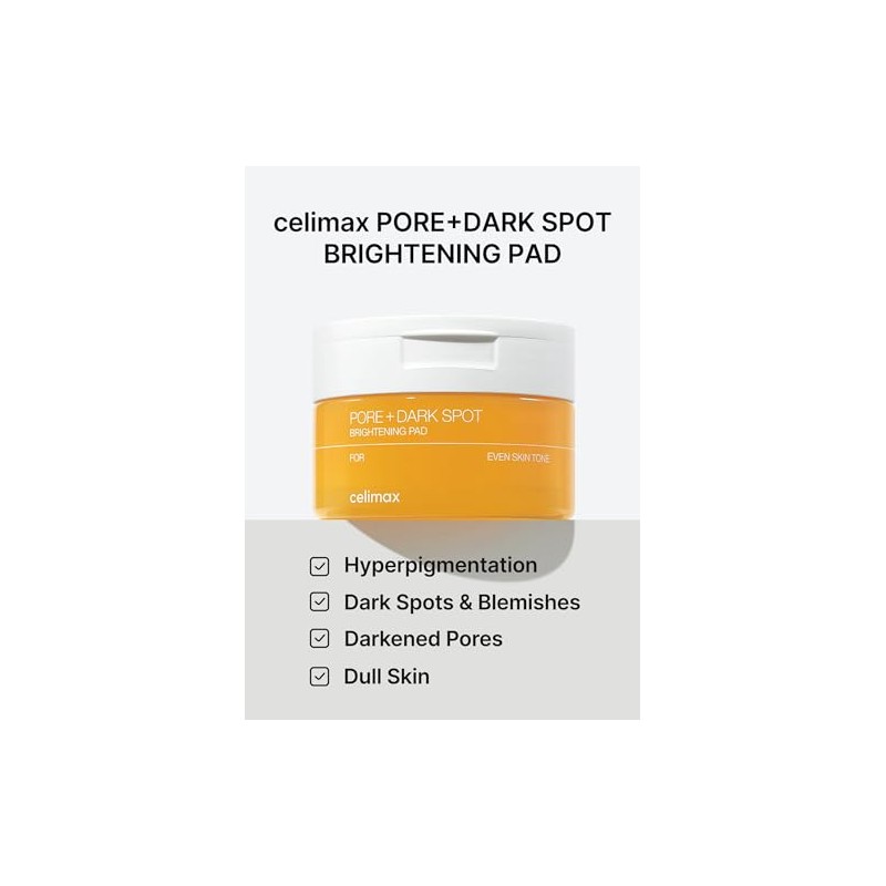 Celimax Pore+Dark Spot Brightening Pads - Exfoliating Hydration