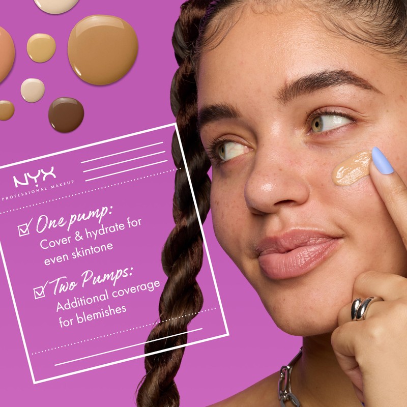 NYX Professional Makeup Concealer Serum, Combats Dark Circles, Acne, Redness