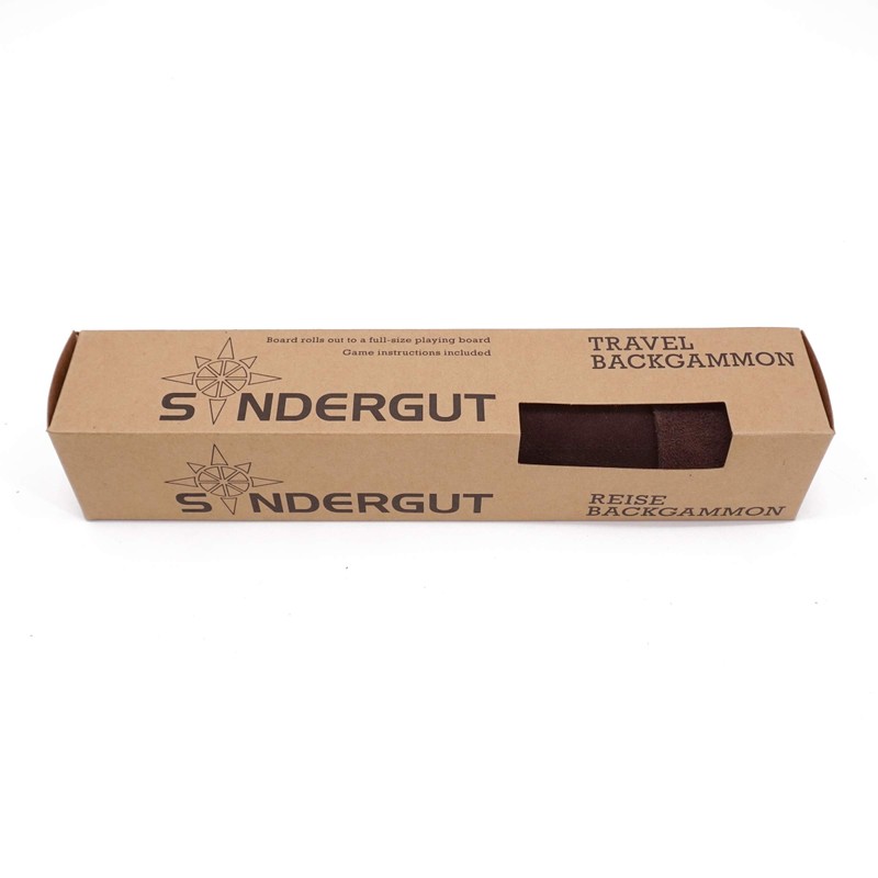 Sondergut Roll-Up Suede Backgammon Game (Color-Mocha)