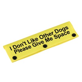 Funny Dog Leash Sleeve I Don't Like Other Dogs Dog Leash Wrap Sleeve Alert Tag Pet Birthday Gift (Like Other Dogs-YE Sleeve)