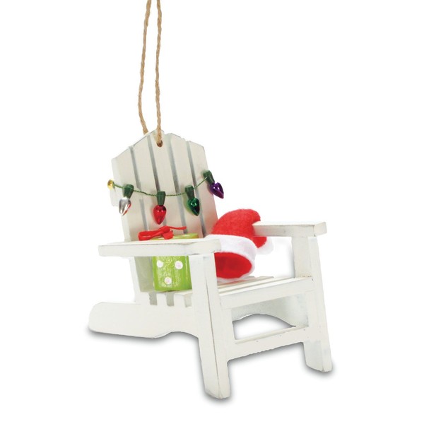 Cape Shore Coastal Beach Adirondack Chair Christmas Tree Holiday Ornament