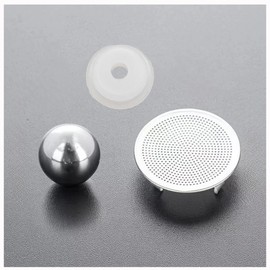 Lazy Kungfu TeaPot Accessories, Magnetic Teapot Accessories Parts with Stainless Steel Strainer, Magnetizable Metal Balls and Sealing Silicone Rings