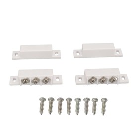 2 Sets Magnetic Door Switch Wired NC NO Normally Open Closed Door Contact Switch for Home Security 100V DC