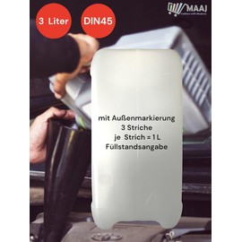 MAAJ Canister Empty Selectable Lid Whether 3 or 5 or 10 Litres Can Be Configured with Accessories (3 L without Lid)