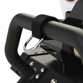 Metalcloak Winch Hook D-Ring Hoop Mount, Nickle Plated D-Ring, Safe and Simple Storage for Your Winch Line, 18” Self-Grip Hook & Loop, Easy to Install and Use