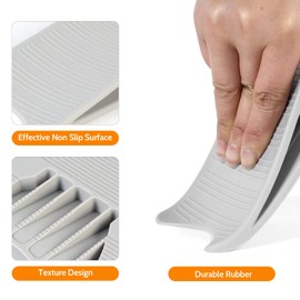 3 Pack Door Stoppers for Bottom of Door, Optish Rubber Door Stop Non Slip Doorstop, Door Stopper Wedge Suitable for Carpet, Hardwood, Tile, Stone, Concrete, Linoleum