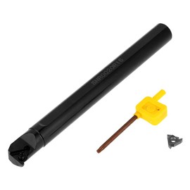 Thread Turning Tool, SNR0020R16 20mm × 200mm Internal Lathe Boring Bar Holder + Insert 16IR AG60 + Wrench CNC Turning Tool