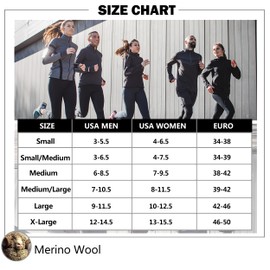 Merino Wool Socks Men,ZEALWOOD Merino Wool Non Slip Crew Socks Women Quarter Wool Socks Mens Ankle Socks For Women Athletic Running Socks Tennis Golf Socks Hiking Socks Cycling Socks Grey XL