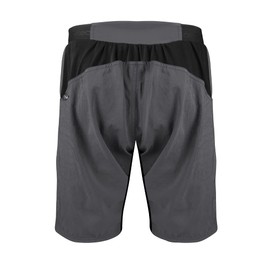 Aero Tech Men's USA MTB Padded Mountain Bike Shorts (4X-Large, Charcoal)