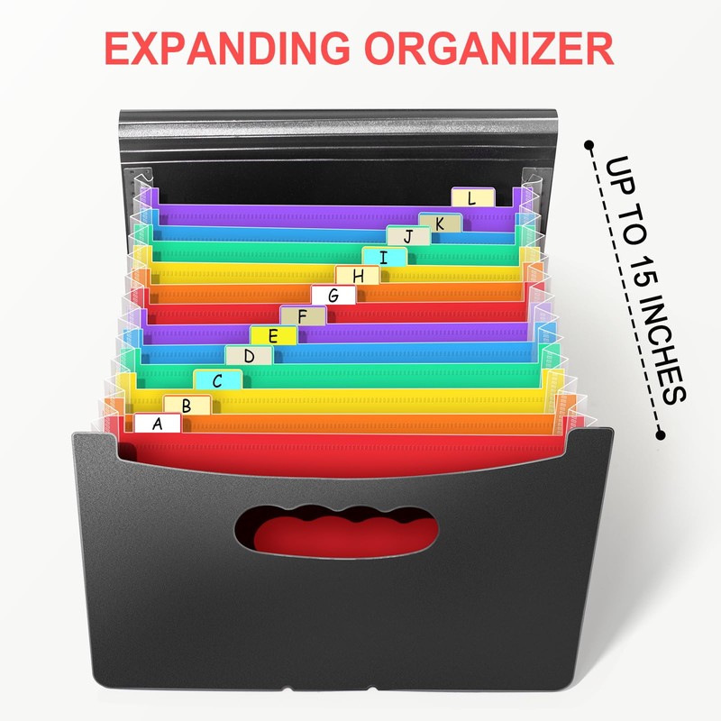 Vowcarol Greeting Card Organizer Expanding Organizer Greeting Card Storage Box