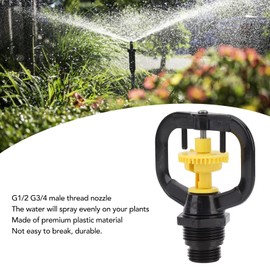 Orbit Spinning Sprinkler Head, Orbit Spinning Shrub Sprinkler Head Refraction Micro Nozzle Butterfly Rotating Sprinkler Garden Watering Rotating Mist Nozzle G1/2 G3/4 Male Thread Pack of 10