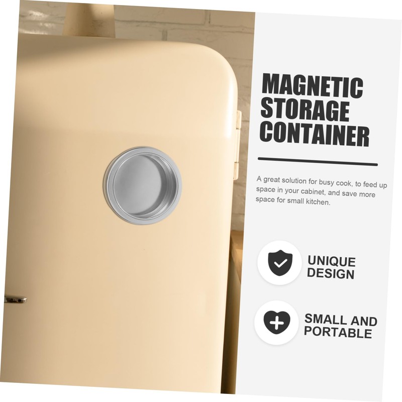 Mobestech Magnetic Spice Jars Storage Containers for Fridge Portable Fridge