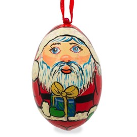 Santa Wooden Christmas Ornament