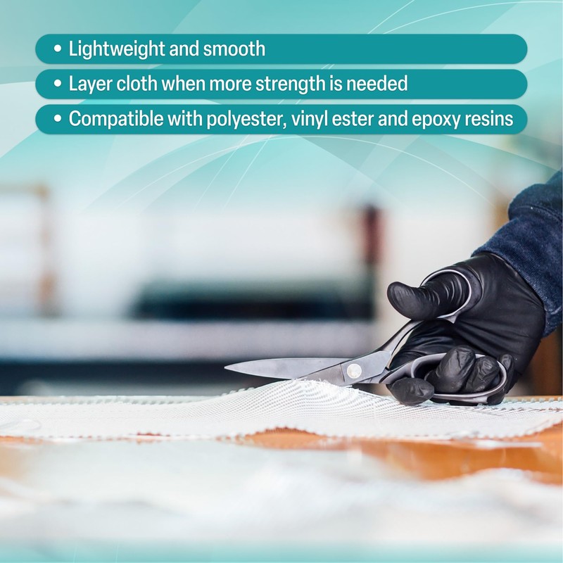 Premium Fiberglass Cloth 6 oz x 50" Wide x 25